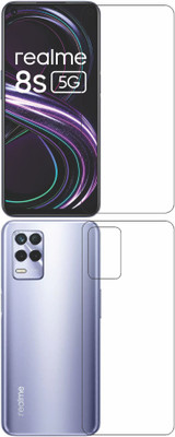 wooden craft Front and Back Tempered Glass for Realme 8s 5G {Flexible}, RMX3381, 8s 5G(Pack of 2)