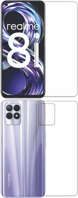 wooden craft Front and Back Tempered Glass for Realme 8i {Flexible}, RMX3151, 8i(Pack of 2)