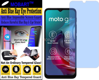 MOBART Impossible Screen Guard for MOTOROLA MOTO G30 (Impossible UV AntiBlue Light)(Pack of 1)