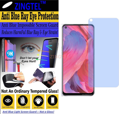 ZINGTEL Impossible Screen Guard for OPPO A74 5G (Impossible UV AntiBlue Light)(Pack of 1)
