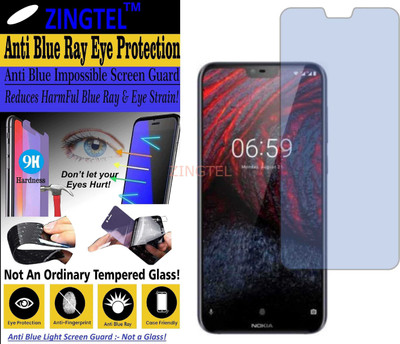 ZINGTEL Impossible Screen Guard for NOKIA X6 2018 (Impossible UV AntiBlue Light)(Pack of 1)