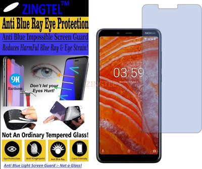 ZINGTEL Impossible Screen Guard for NOKIA 3.1 PLUS (TA-1118) (Impossible UV AntiBlue Light)(Pack of 1)