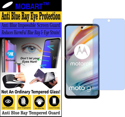 MOBART Impossible Screen Guard for MOTO G60 (Impossible UV AntiBlue Light)(Pack of 1)