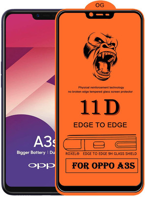 NEASH Edge To Edge Tempered Glass for Oppo A3s(Pack of 1)
