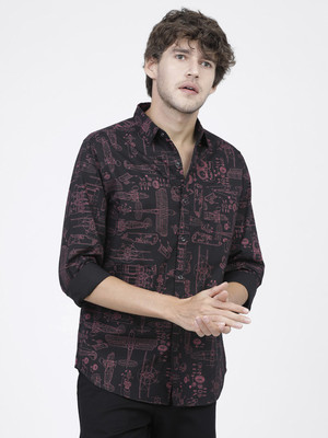 HIGHLANDER Men Printed Casual Multicolor Shirt