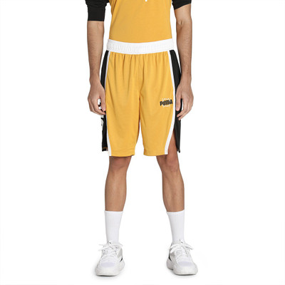 PUMA Printed Men Yellow Sports Shorts