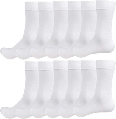 Akeeta Men Solid Mid-Calf/Crew(Pack of 12)