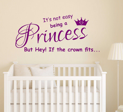 Wallzone 90 cm Princess Removable Sticker(Pack of 1)
