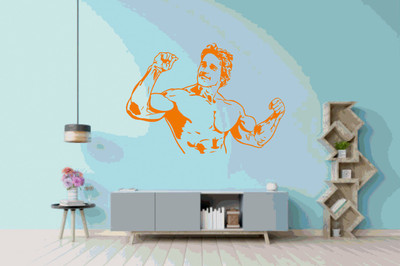DICTON HUB 59 cm ASIAN GYM DESIGN Removable Sticker(Pack of 1)
