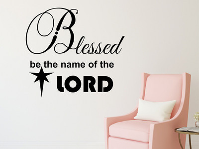 WALLSTICK 45 cm Beautiful Blessed Quotes Self Adhesive Sticker(Pack of 1)