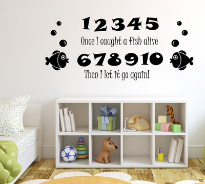 Wallzone 120 cm Numbers Removable Sticker(Pack of 1)