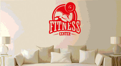 DICTON HUB 59 cm ASIAN GYM DESIGN Removable Sticker(Pack of 1)