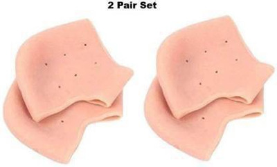 CareHut Silicone Anti Crack Heel Socks Heel Support [pack of 2 pairs] Heel Support