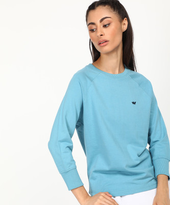 Wildcraft Full Sleeve Solid Women Sweatshirt
