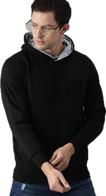 ADBUCKS Full Sleeve Solid Men Sweatshirt