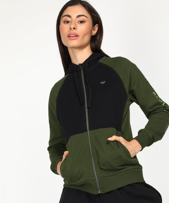 78 OFF on Wildcraft Full Sleeve Color Block Women Sweatshirt on