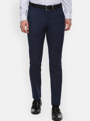 SYLZON Slim Fit Men Blue Trousers