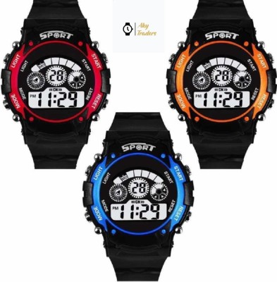 AKY TRADERS AKY 7 LIGHT SET OF 3 Digital Watch  - For Boys