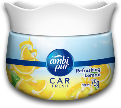 Ambipur Refreshing Lemon Car Freshener Gel Car Freshener Diffuser Refreshing Lemon Car Freshener Gel(75 g)