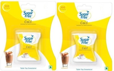 Sugar free Gold Sweetener 300 pellets Pack of 2 Sweetener(600 Tablets, Pack of 2)