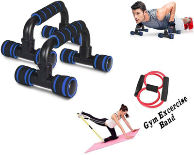 Aryshaa Pushup Bars Stands with band Handles Set-1 for Men and WomenWorkout Push-up Bar Push-up Bar(Multicolor)