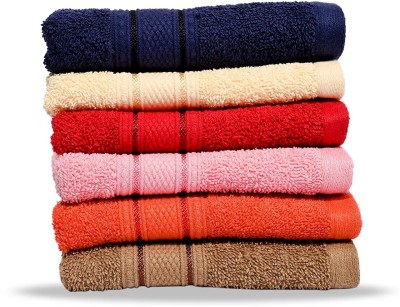 AkiN Cotton 500 GSM Face Towel Set(Pack of 12)