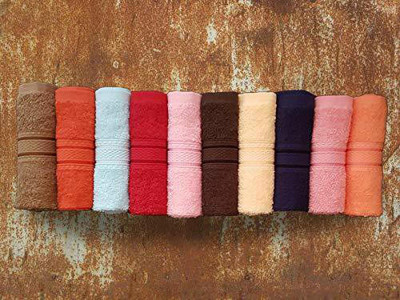 AkiN Cotton 500 GSM Face Towel(Pack of 10)