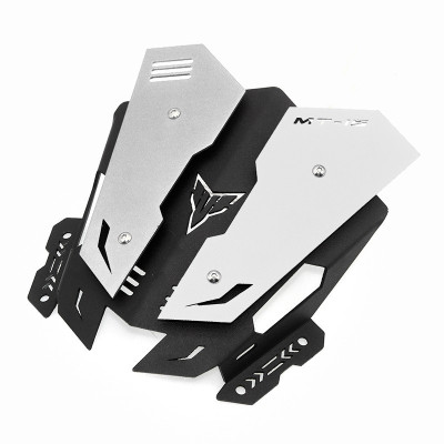 SELVIKE DS METAL VISOR MT15 SILVER Bike Windshield