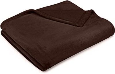 Supreme Home Collective Solid Single AC Blanket for  Mild Winter(Polyester, Brown)