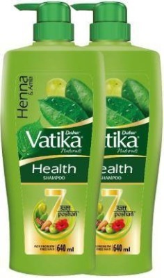 VATIKA Henna and Amla Health (640ML*2)(2 x 640)