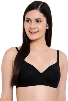 GLAVON Women Push-up Lightly Padded Bra(Black)