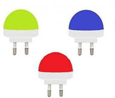 VlVQ 0.5 W Basic Round B22 LED Bulb(Red, Blue, Yellow, Pack of 3)
