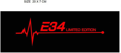 RUDRANSH Sticker & Decal for Car(Red)