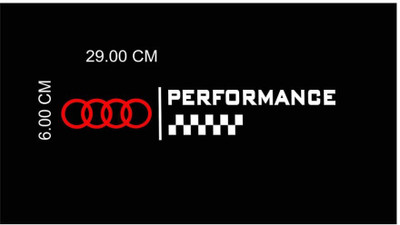RUDRANSH Sticker & Decal for Car & Bike(White, Red)