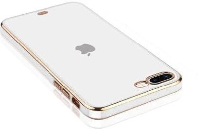 u trust Back Cover for Apple iPhone 7 & 8 Plus Electroplated Cover Silicon Soft Back Case (Silicon) (Gold)(Gold, Shock Proof, Silicon, Pack of: 1)