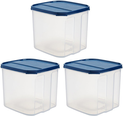 Signoraware Plastic Utility Container  - 4.5 L(Pack of 3, Blue)