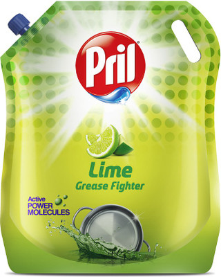 Pril Grease Fighter Dish Cleaning Gel(Lime, 1.5 L)