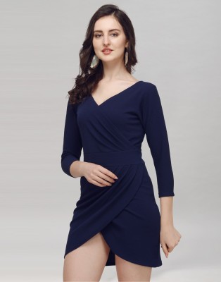 Selvia Women Bodycon Blue Dress