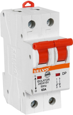 Selvo DOUBLE POLE ISOLATOR 63A MCB(2)