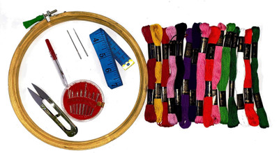KHUSHA CREATIONS KC-306 Embroidery Hoop(Pack of 9)