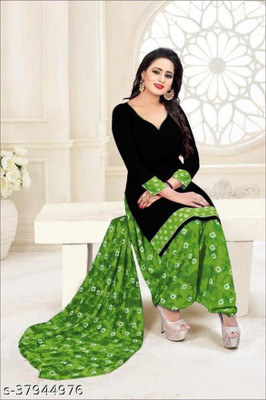 DUTT TEXTILE Crepe Printed Salwar Suit Material