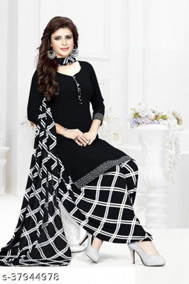 DUTT TEXTILE Crepe Printed Salwar Suit Material