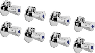 AMJ Premium quality stainless steel ACURA Angle Cock Chrome Plated - SET OF 8 Angle Cock Faucet(Wall Mount Installation Type)