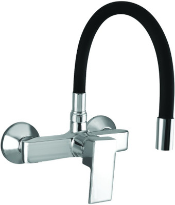 HARISTO SM7512 Sink Mixer for kitchen Chrome Plated Black Hot/ Cold facility Mixer Faucet(Wall Mount Installation Type)