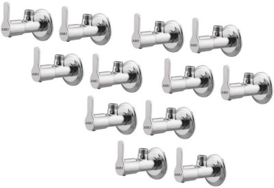 AMJ Premium quality stainless steel FLORA Angle Cock Chrome Plated - SET OF 12 Angle Cock Faucet(Wall Mount Installation Type)