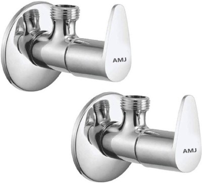 AMJ Premium quality stainless steel JAZZ Angle Cock Chrome Plated - SET OF 2 Angle Cock Faucet(Wall Mount Installation Type)