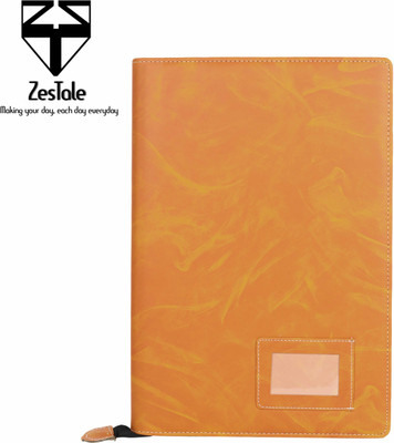 ZesTale Premium Leatherette File Folder/Document Holder(20 Leaves)(Set Of 1, Golden Tan)