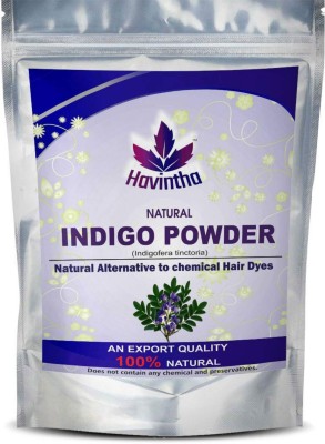 Havintha Natural Powder (Indigofera Tinctoria) for Hair, Pure and Herbal for Natural Hair Colorant Black/Brown Hair & Beard Dye/Color - 1KG , Indigo