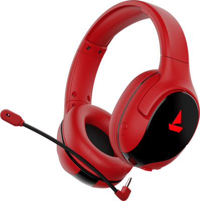 boAt Immortal IM1300 Bluetooth Gaming(Raging Red, On the Ear)