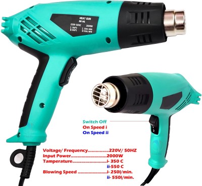 Mass Pro Hot Air Gun Dual Temperature 2000 Watt Hand Held Portable Heat Gun, Hot Air Wind Blower, Heat Shrink Gun, Paint Remover 2000 W Heat Gun